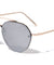 Rimless Color Mirror Aviators Wholesale Bulk Sunglasses