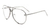 Rimless Clear Lens Aviators Wholesale Bulk Glasses