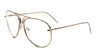 Rimless Clear Lens Aviators Wholesale Bulk Glasses