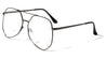 Angled Clear Lens Aviators Wholesale Bulk Glasses