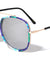 Aviators Flower Pattern Color Mirror Wholesale Sunglasses