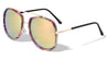 Aviators Flower Pattern Color Mirror Wholesale Sunglasses
