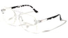 Rimless Angled Clear Lens Aviators Wholesale Bulk Glasses