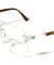 Rimless Angled Clear Lens Aviators Wholesale Bulk Glasses
