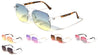 Rimless Oceanic Color Aviators Wholesale Bulk Sunglasses