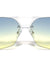 Rimless Oceanic Color Aviators Wholesale Bulk Sunglasses