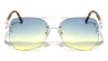 Rimless Oceanic Color Aviators Wholesale Bulk Sunglasses