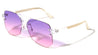 Rimless Oceanic Color Aviators Wholesale Bulk Sunglasses