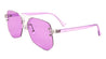 Rimless Color Lens Aviators Wholesale Bulk Sunglasses