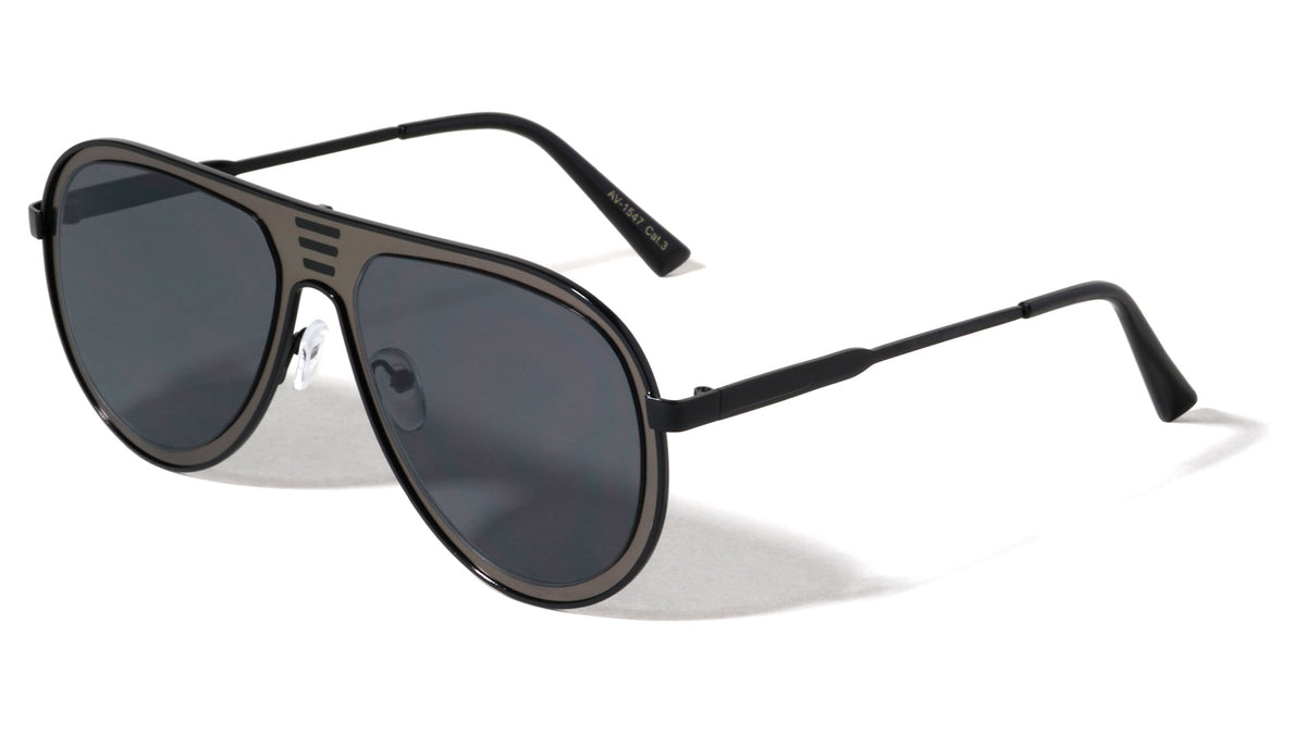 Aviators 3 Bar Fashion Wholesale Sunglasses