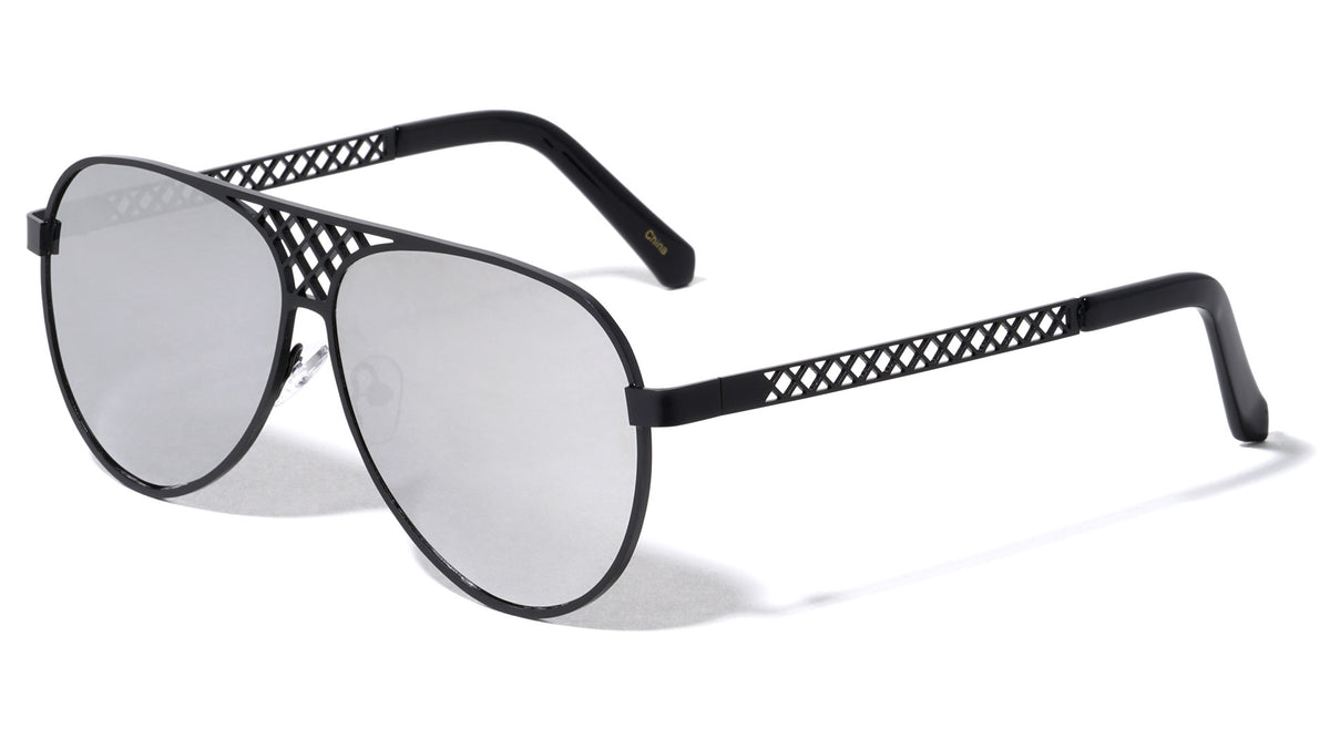 Aviators Wire Mesh Fashion Wholesale Sunglasses