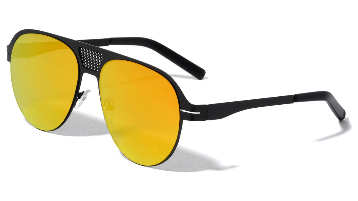 Thin Aviators Front Grille Fashion Sunglasses Wholesale