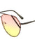 Rimless Corner Bar Oceanic Color Len Bulk Aviators