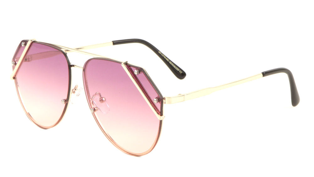 Rimless Corner Bar Oceanic Color Len Bulk Aviators
