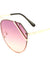 Rimless Corner Bar Oceanic Color Len Bulk Aviators