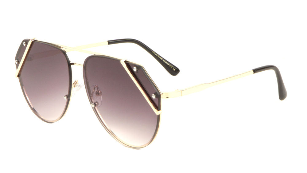 Rimless Corner Bar Oceanic Color Len Bulk Aviators