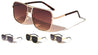 Squared Aviators Front Grille Fashion Wholesale Sunglasses