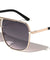 Squared Aviators Front Grille Fashion Wholesale Sunglasses