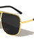 Squared Aviators Front Grille Fashion Wholesale Sunglasses