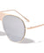 Front Grille Color Mirror Aviators Wholesale Sunglasses