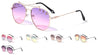 Star Studded Oceanic Color Aviators Wholesale Sunglasses