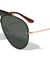 Top Bar Rimless Solid One Piece Lens Aviators Wholesale Sunglasses