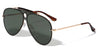 Top Bar Rimless Solid One Piece Lens Aviators Wholesale Sunglasses