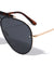 Top Bar Rimless Solid One Piece Lens Aviators Wholesale Sunglasses