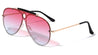 Top Bar Rimless Solid One Piece Oceanic Color Lens Wholesale Sunglasses