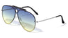 Top Bar Rimless Solid One Piece Oceanic Color Lens Wholesale Sunglasses