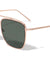 Squared Aviators Curved Brow Bar Fashion Wholesale Sunglasses