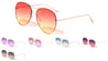 Rimless Oceanic Color Aviators Wholesale Bulk Sunglasses