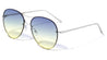 Rimless Oceanic Color Aviators Wholesale Bulk Sunglasses