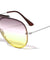 Triple Oceanic Color Solid One Piece Lens Top Bar Aviators Wholesale Sunglasses