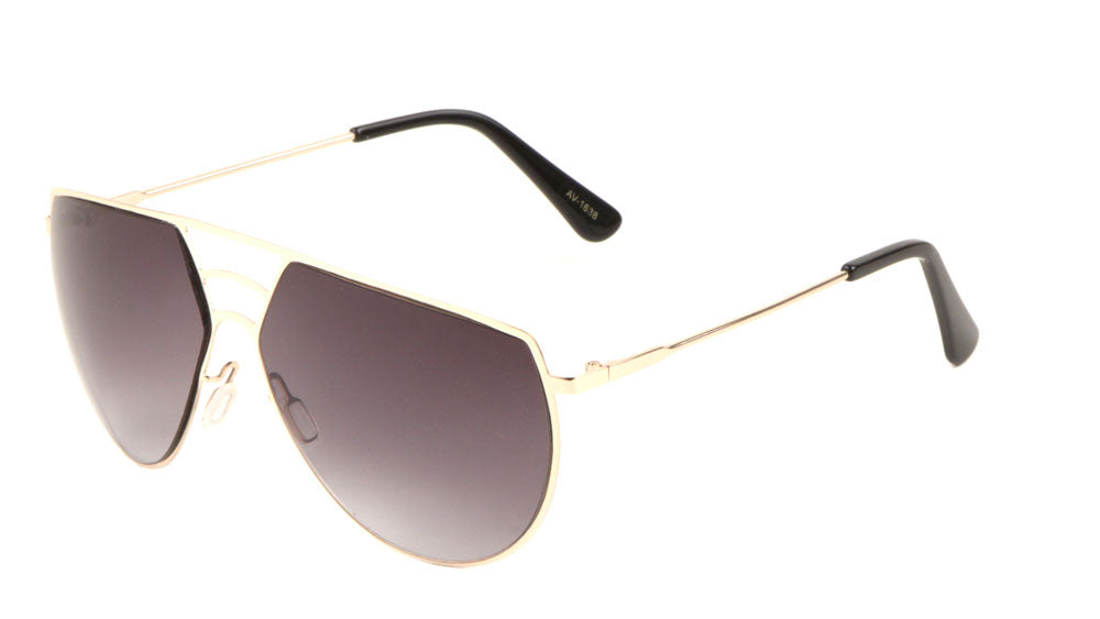 Angled Aviators Fashion Wholesale Sunglasses