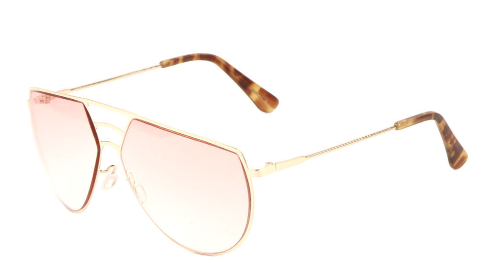 Angled Aviators Fashion Wholesale Sunglasses