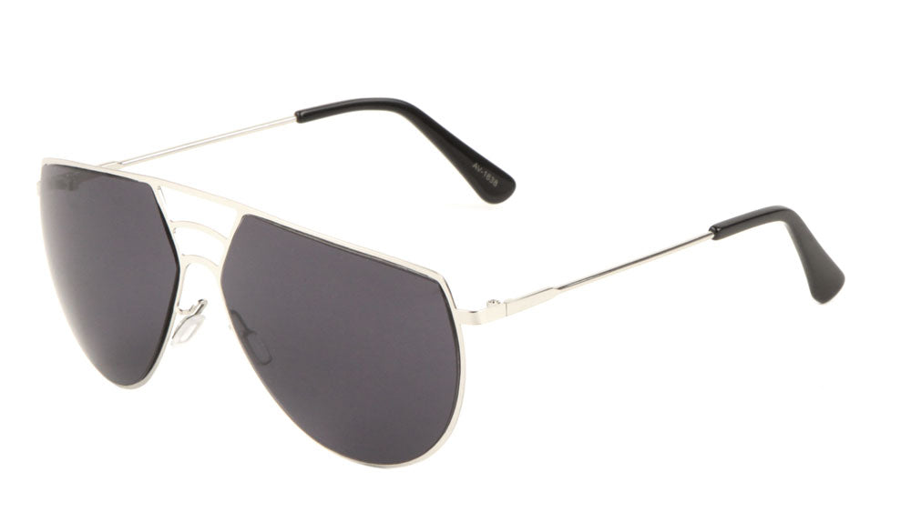 Angled Aviators Fashion Wholesale Sunglasses