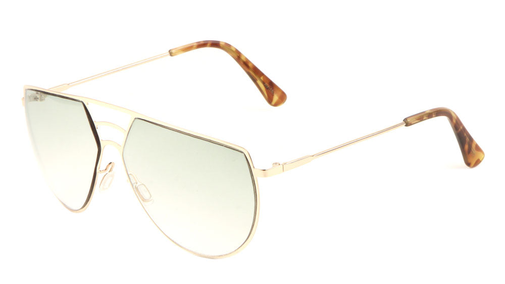 Angled Aviators Fashion Wholesale Sunglasses