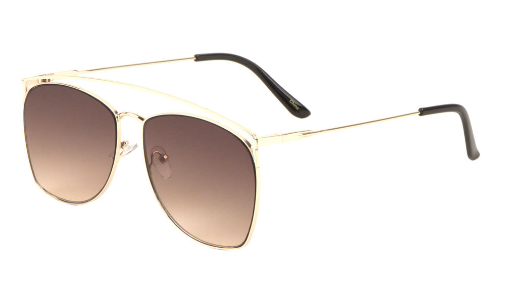 Top Bar Thin Frame Aviators Sunglasses Wholesale