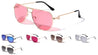Groved Fashion Aviators Sunglasses Wholesale