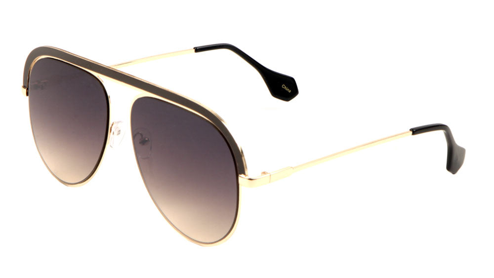 Thick Top Rim Aviators Wholesale Sunglasses