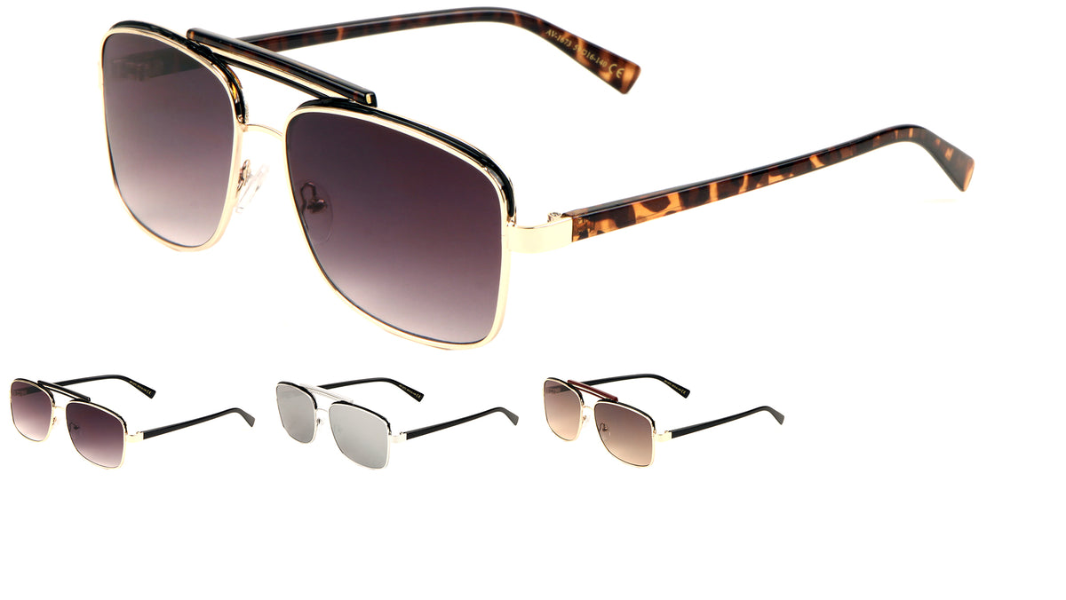 Squared Aviators Top Bar Sunglasses Wholesale