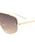 Thick Plate Semi-Rimless Aviators Sunglasses Wholesale