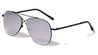 Cross Bridge Color Mirrored Aviators Wholesale Sunglasses