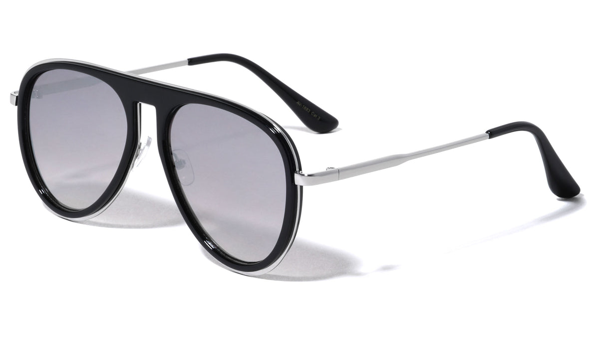 Square Bridge Aviators Wholesale Sunglasses