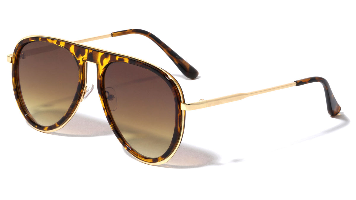 Square Bridge Aviators Wholesale Sunglasses