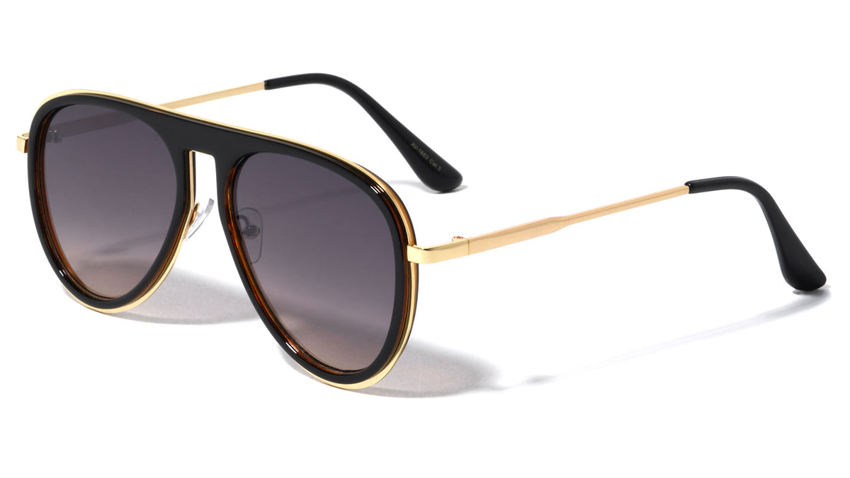Square Bridge Aviators Wholesale Sunglasses