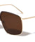 Accented Color Brow Butterfly Aviators Wholesale Sunglasses