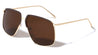 Accented Color Brow Butterfly Aviators Wholesale Sunglasses