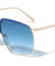 Accented Color Brow Butterfly Aviators Wholesale Sunglasses